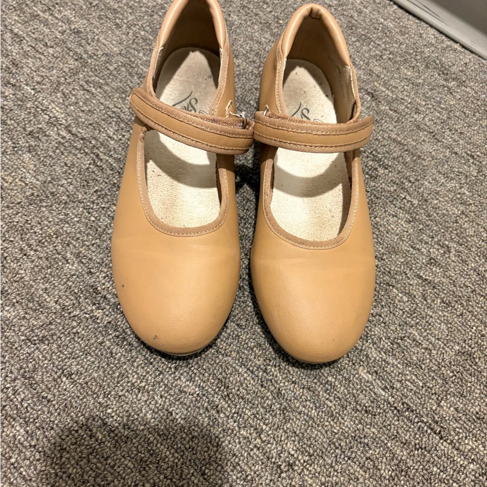 Tan Kids Mary Jane Shoes